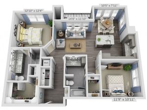 Overture Providence 55+ Active Adult Apartment Homes - B2