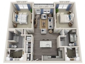 Overture Providence 55+ Active Adult Apartment Homes - B1A