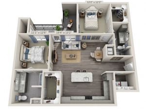 Overture Providence 55+ Active Adult Apartment Homes - B3