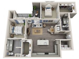 Overture Providence 55+ Active Adult Apartment Homes - B3A