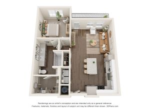 The Seminole | 1 Bed + 1 Bath Apartment | 821 SF