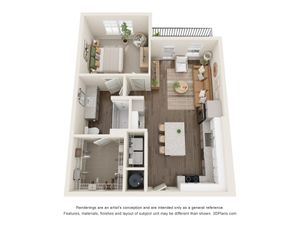 The Streamsong | 1 Bed + 1 Bath Apartment | 752 SF