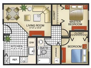 2 Bedroom 2 Bath