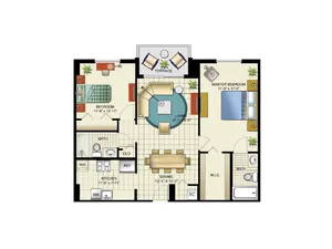 2 Bedrooms, 2 Bath