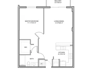 1 Bedroom, 1 Bath