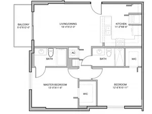 2 Bedroom, 2 Bath