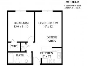 1 Bedroom, 1 Bath