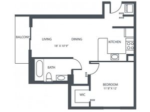 1 Bedroom, 1 Bath