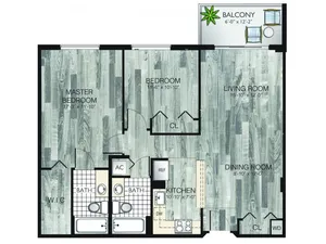 Model B | 2 bedroom, 2 bath