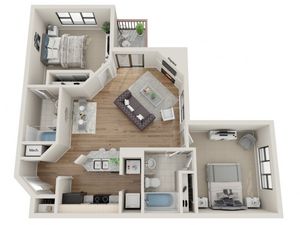 Keystone floorplan | South Summit Apartments