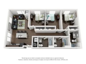 Three Bedroom Three Bathroom