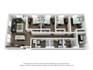 Four Bedroom Four Bathroom