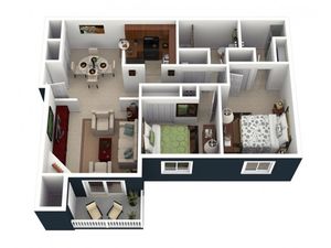 2 Bed 2 Bath