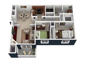 2 Bed 1 Bath