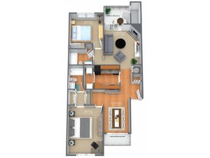 2 Bed, 2 Bath- Updated