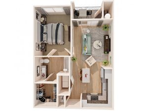 1 Bed 1 bath