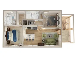 two bedroom carriage