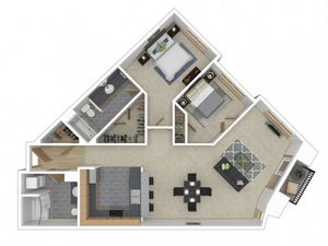 Floor Plan 13 | Apartments For Rent In Seattle | 700 Broadway Apartments