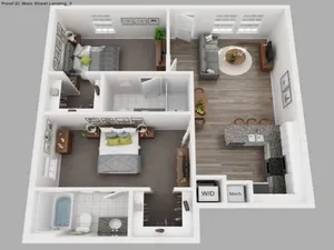 2 bedroom 2 bath apartment