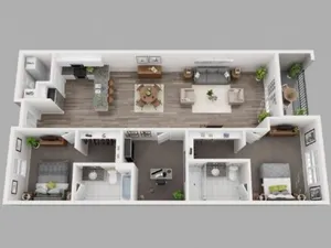 2 bedroom 2 bath apartment