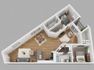 2 bedroom 2 bath apartment
