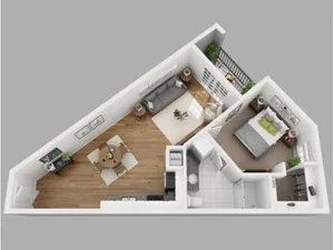 Large one bedroom, one bathroom