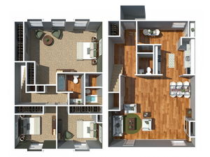 Chowning Square - 3 Bedroom Townhome