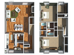 Chowning Square - 2 Bedroom Townhome