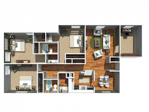 Chowning Square - 3 Bedroom 2 Bathroom with Office