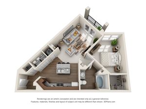 One bedroom one bathroom
