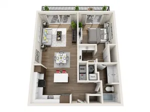 1E | 1 bed 1 bath | The Tomscot | Scottsdale, AZ Apartments