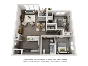 Two Bedroom Floorplan