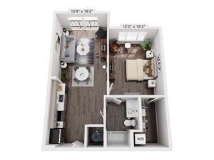 1B Floor Plan