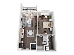 1B.5 Floor Plan