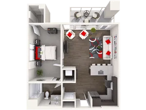 B3 - 1 Bed/1 Bath
