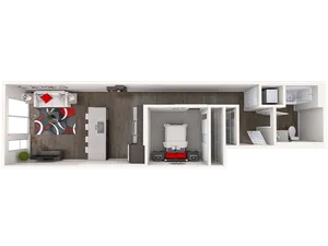 A3 - 1 Bed/1 Bath