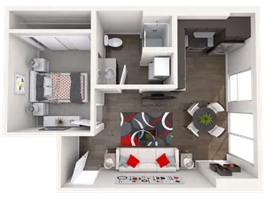 A7 - 1 Bed/1 Bath