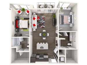 C2 - 2 Bed/2 Bath