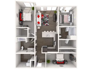 D1 - 3 Bed/2 Bath