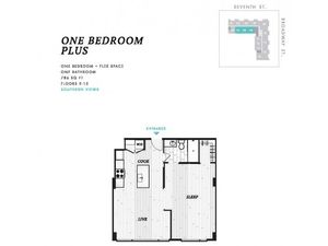 One Bedroom Plus at Seven at Broadway