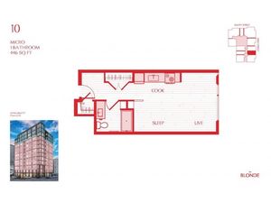 10 Floor Plan at The Blonde