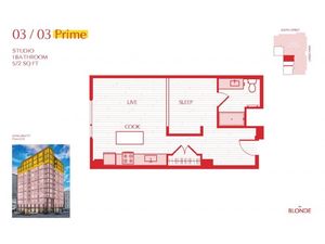 03 Prime Floor Plan at The Blonde