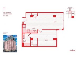 11 Floor Plan at The Blonde