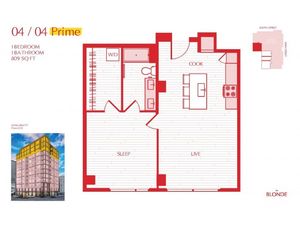 04 Prime Floor Plan at The Blonde