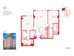 05 Floor Plan at The Blonde