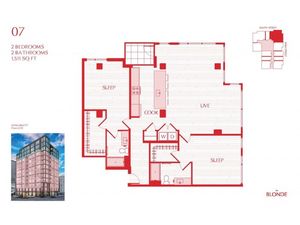 07 Floor Plan at The Blonde