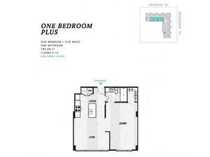 One Bedroom Plus at Seven at Broadway