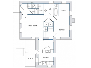 Strasser House - Unit A, 1 bed, 1 bath