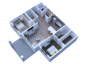2x2 w/ Den
