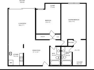 2 Bedroom & 2 Bathroom